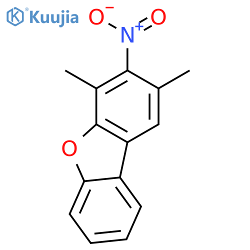 Dibenzofuran, 2,4-dimethyl-3-nitro- structure