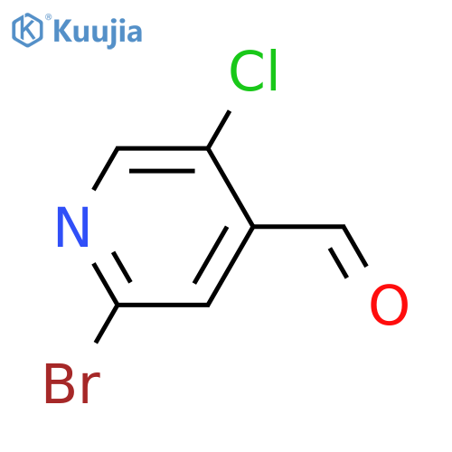 2-bromo-5-chloropyridine-4-carbaldehyde structure