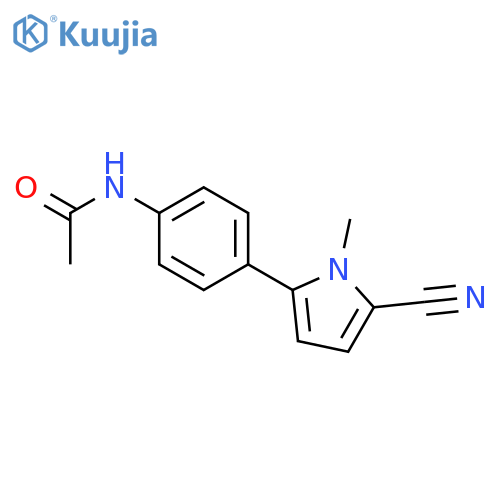 Acetamide, N-[4-(5-cyano-1-methyl-1H-pyrrol-2-yl)phenyl]- structure