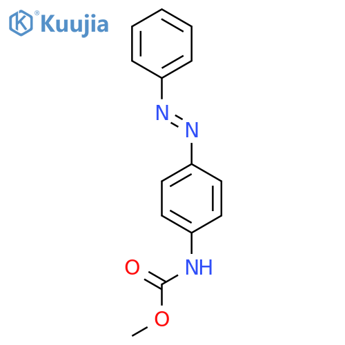 Carbamic acid, [4-(phenylazo)phenyl]-, methyl ester structure