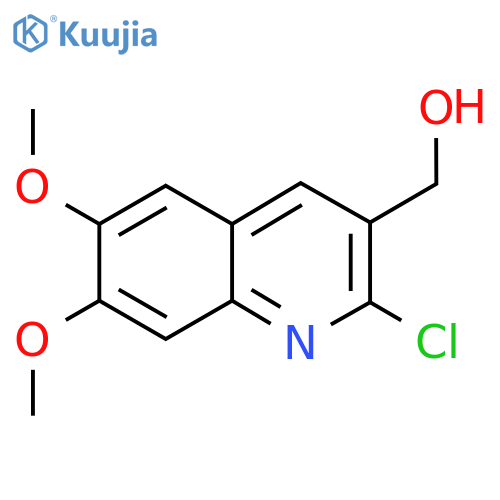 (2-Chloro-6,7-dimethoxyquinolin-3-yl)methanol structure