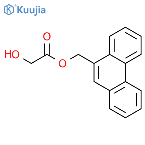 Acetic acid, hydroxy-, 9-phenanthrenylmethyl ester structure
