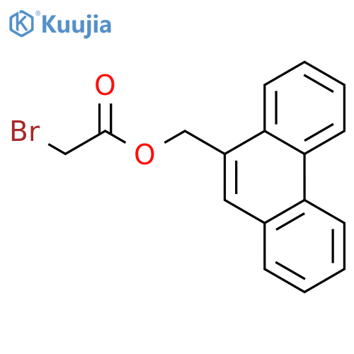 Acetic acid, bromo-, 9-phenanthrenylmethyl ester structure