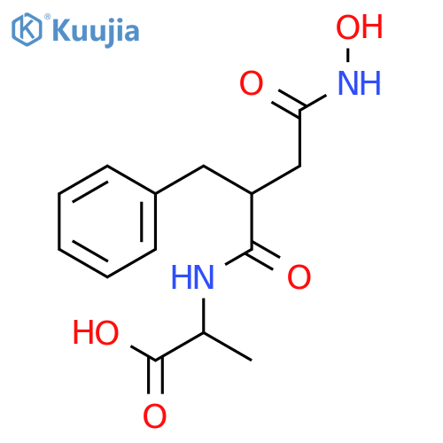 L-Alanine,N-[(2R)-4-(hydroxyamino)-1,4-dioxo-2-(phenylmethyl)butyl]- structure