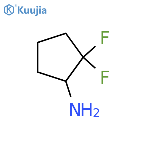 2,2-Difluorocyclopentan-1-amine structure