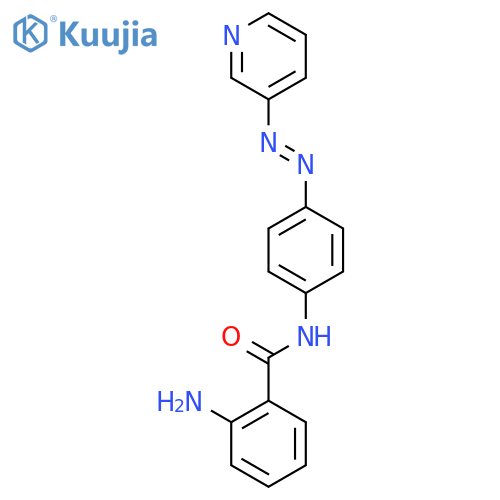 Benzamide, 2-amino-N-[4-[2-(3-pyridinyl)diazenyl]phenyl]- structure
