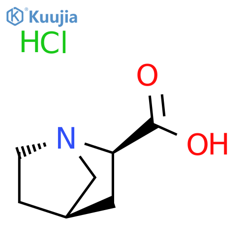 rel-(1R,2R,4R)-1-azabicyclo[2.2.1]heptane-2-carboxylic acid;hydrochloride structure