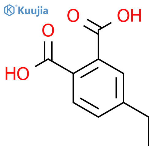 4-Ethylbenzene-1,2-dicarboxylic acid structure
