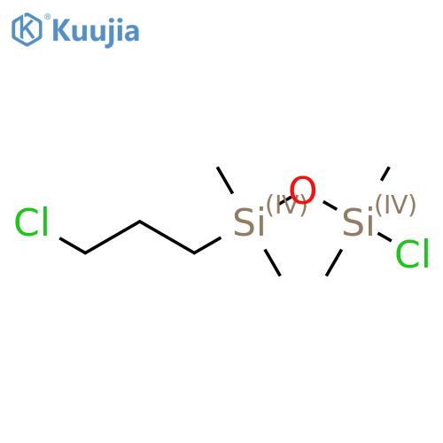 Disiloxane, 1-chloro-3-(3-chloropropyl)-1,1,3,3-tetramethyl- structure