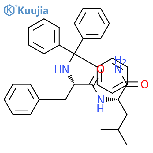 L-Leucinamide, N-(triphenylmethyl)-L-phenylalanyl- structure