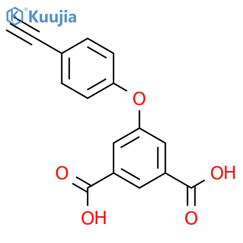 5-(4-Ethynylphenoxy)benzene-1,3-dicarboxylic acid structure