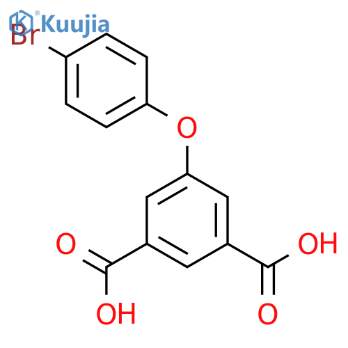 1,3-Benzenedicarboxylic acid, 5-(4-bromophenoxy)- structure