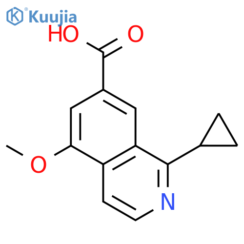 7-Isoquinolinecarboxylic acid, 1-cyclopropyl-5-methoxy- structure