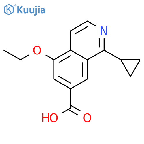 7-Isoquinolinecarboxylic acid, 1-cyclopropyl-5-ethoxy- structure