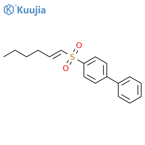 1,1'-Biphenyl, 4-[(1E)-1-hexen-1-ylsulfonyl]- structure