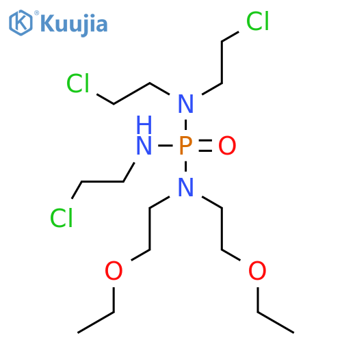 Phosphoric triamide, N,N,N''-tris(2-chloroethyl)-N',N'-bis(2-ethoxyethyl)- structure