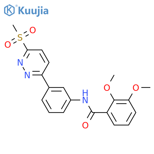 N-3-(6-methanesulfonylpyridazin-3-yl)phenyl-2,3-dimethoxybenzamide structure
