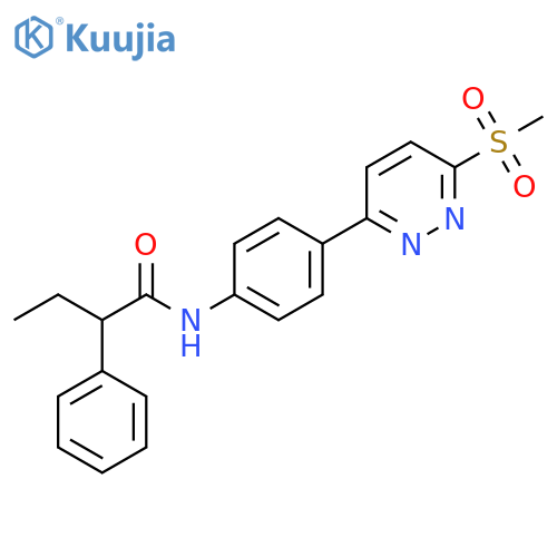 N-4-(6-methanesulfonylpyridazin-3-yl)phenyl-2-phenylbutanamide structure
