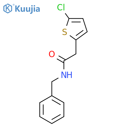 N-benzyl-2-(5-chlorothiophen-2-yl)acetamide structure