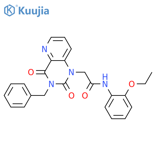 2-{3-benzyl-2,4-dioxo-1H,2H,3H,4H-pyrido3,2-dpyrimidin-1-yl}-N-(2-ethoxyphenyl)acetamide structure
