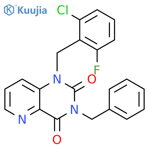 3-benzyl-1-(2-chloro-6-fluorophenyl)methyl-1H,2H,3H,4H-pyrido3,2-dpyrimidine-2,4-dione structure