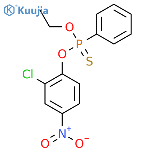 Phenylphosphonothioic acid O-(2-chloro-4-nitrophenyl) O-ethyl ester structure