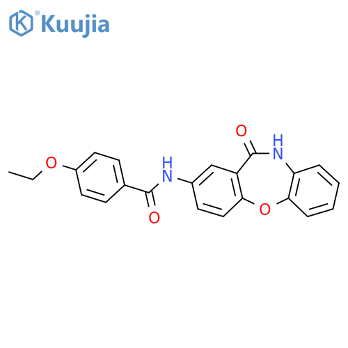 4-ethoxy-N-{10-oxo-2-oxa-9-azatricyclo9.4.0.0^{3,8}pentadeca-1(11),3(8),4,6,12,14-hexaen-13-yl}benzamide structure
