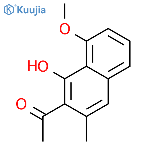1-(1-hydroxy-8-methoxy-3-methylnaphthalen-2-yl)ethanone structure