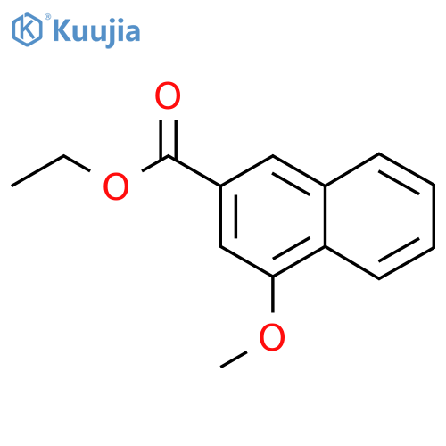 2-Naphthalenecarboxylic acid, 4-methoxy-, ethyl ester structure