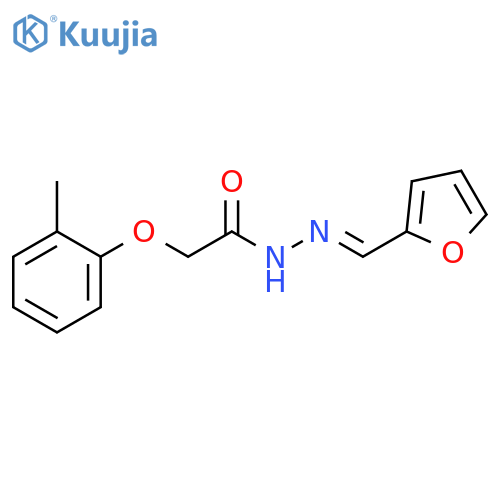 (E)-N'-(furan-2-ylmethylene)-2-(o-tolyloxy)acetohydrazide structure