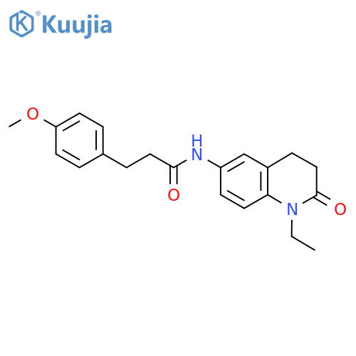 N-(1-ethyl-2-oxo-1,2,3,4-tetrahydroquinolin-6-yl)-3-(4-methoxyphenyl)propanamide structure