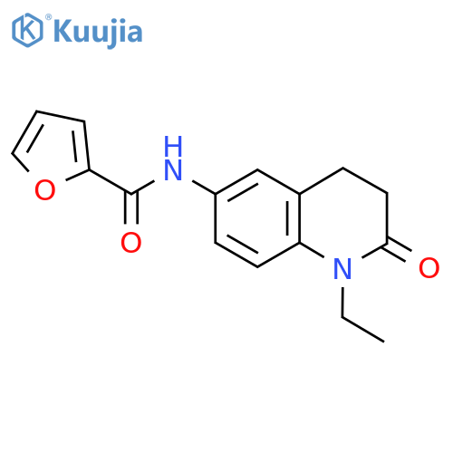 N-(1-ethyl-2-oxo-1,2,3,4-tetrahydroquinolin-6-yl)furan-2-carboxamide structure