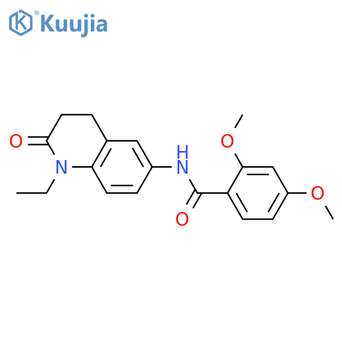 N-(1-ethyl-2-oxo-1,2,3,4-tetrahydroquinolin-6-yl)-2,4-dimethoxybenzamide structure