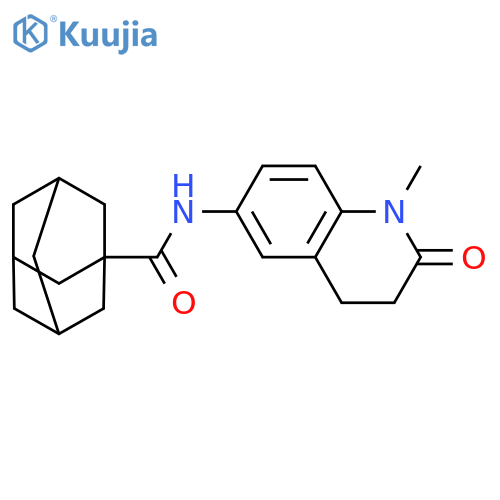 N-(1-methyl-2-oxo-1,2,3,4-tetrahydroquinolin-6-yl)adamantane-1-carboxamide structure