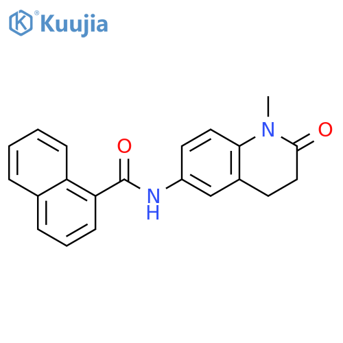 N-(1-methyl-2-oxo-1,2,3,4-tetrahydroquinolin-6-yl)naphthalene-1-carboxamide structure