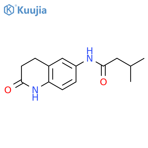 3-methyl-N-(2-oxo-1,2,3,4-tetrahydroquinolin-6-yl)butanamide structure