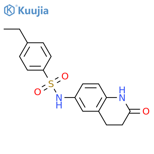 4-ethyl-N-(2-oxo-1,2,3,4-tetrahydroquinolin-6-yl)benzene-1-sulfonamide structure
