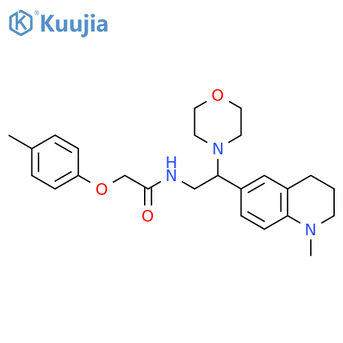 N-2-(1-methyl-1,2,3,4-tetrahydroquinolin-6-yl)-2-(morpholin-4-yl)ethyl-2-(4-methylphenoxy)acetamide structure