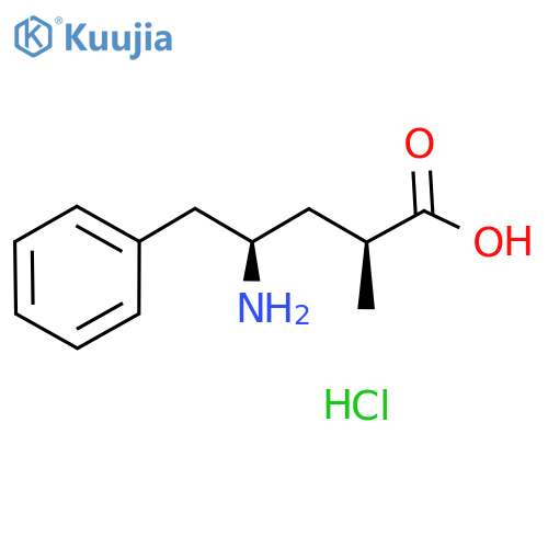 Benzenepentanoic acid, γ-amino-α-methyl-, hydrochloride (1:1), (αS,γR)- structure