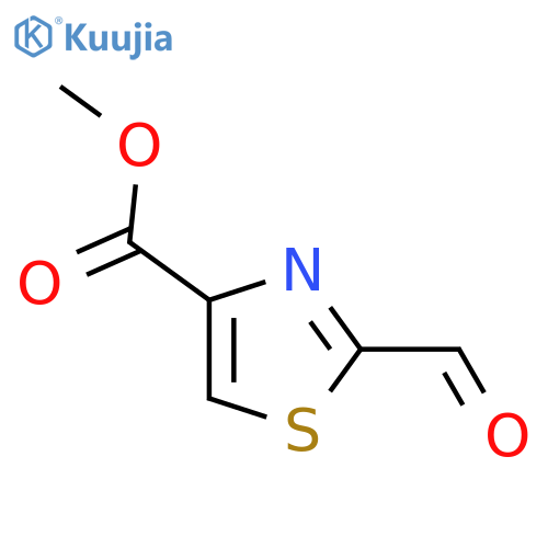Methyl 2-formylthiazole-4-carboxylate structure