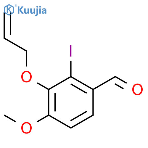 Benzaldehyde, 2-iodo-4-methoxy-3-(2-propen-1-yloxy)- structure