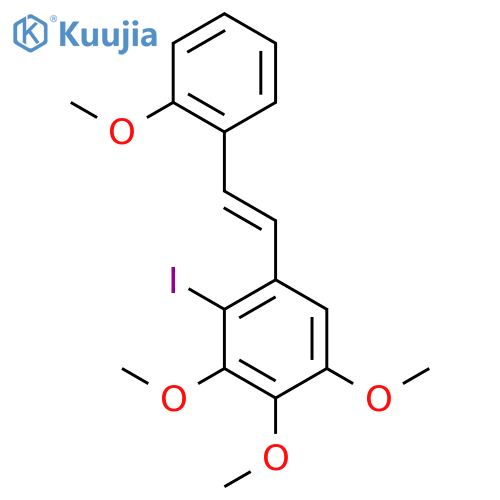 Benzene, 2-iodo-3,4,5-trimethoxy-1-[(1Z)-2-(2-methoxyphenyl)ethenyl]- structure