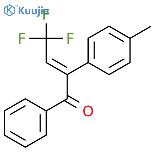 2-Buten-1-one, 4,4,4-trifluoro-2-(4-methylphenyl)-1-phenyl-, (2Z)- structure