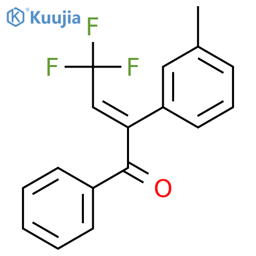2-Buten-1-one, 4,4,4-trifluoro-2-(3-methylphenyl)-1-phenyl-, (2Z)- structure
