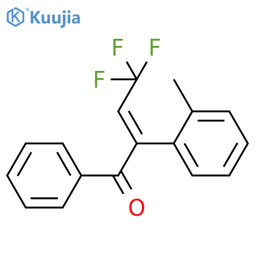 2-Buten-1-one, 4,4,4-trifluoro-2-(2-methylphenyl)-1-phenyl-, (2E)- structure