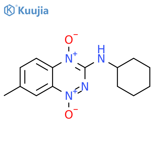 1,2,4-Benzotriazin-3-amine, N-cyclohexyl-7-methyl-, 1,4-dioxide structure