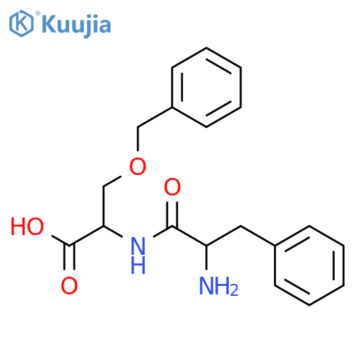 L-Serine, D-phenylalanyl-O-(phenylmethyl)- structure