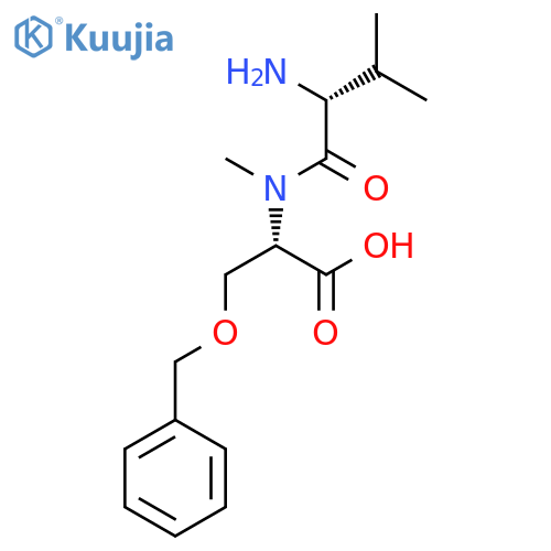 L-Serine, D-valyl-N-methyl-O-(phenylmethyl)- structure