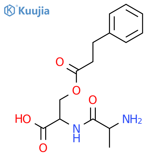 L-Serine, L-alanyl-O-(1-oxo-3-phenylpropyl)- structure