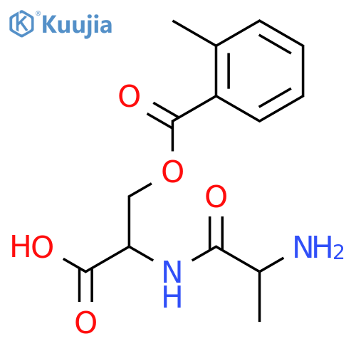 L-Serine, L-alanyl-O-(2-methylbenzoyl)- structure